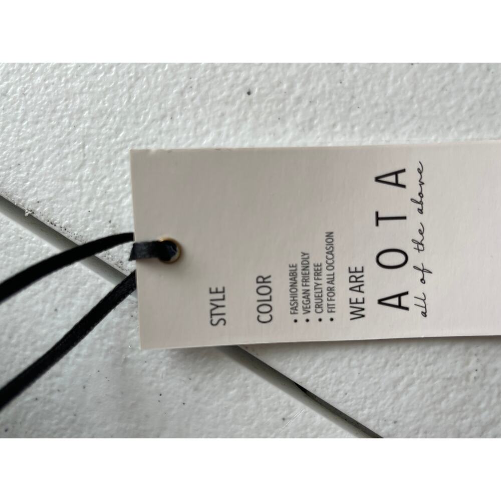 New ~ AOTA ~ Elena Croc Top Handle Bucket Bag - Picture 8 of 8